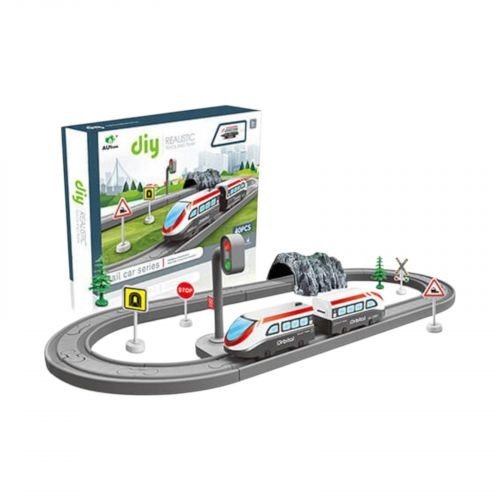 Залізна дорога на батарейках, в коробці. р.41*10*29см