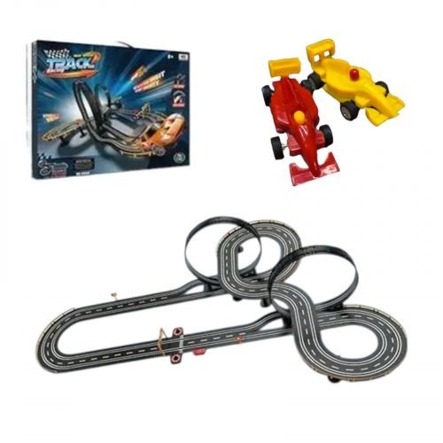 Трек з машинками(2шт.) від мережі кор.69*7*49 см.