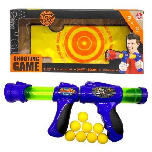 Помпова зброя  з кульками (СИНЯ)