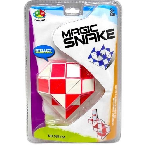 Кубик "Змійка-діамант" (ЧЕРВОНИЙ)