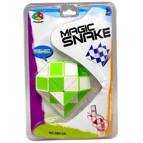 Кубик Змійка-діамант (САЛАТОВИЙ)