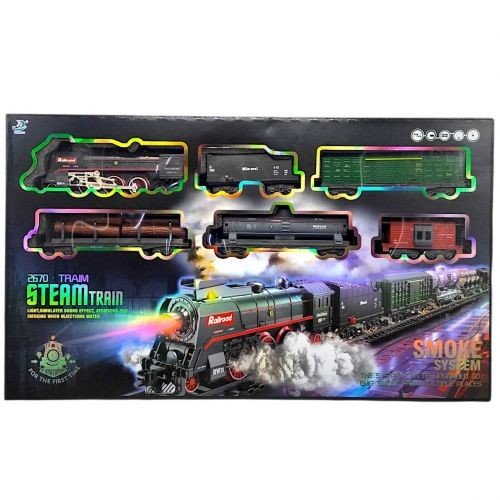 Залізниця (6 вагонів, дорога 99х185 см, підсвічування, парогенерація)