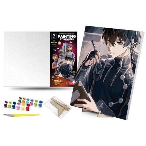 Картина по номерах 40х50 см "Чарівний мрійник" з деревʼяною підставкою