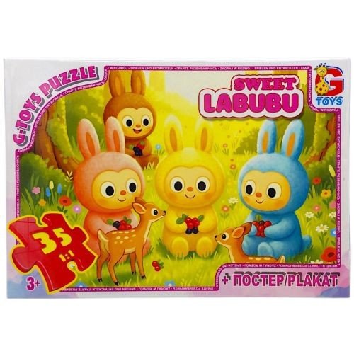 Пазли із серії "Веселі Лабубу", 35 ел