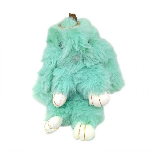 Хутряний брелок "Кролик",23 СМ (МʼЯТНИЙ)