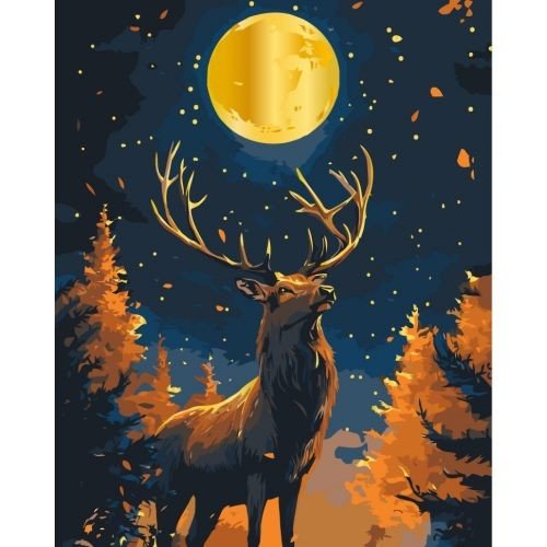 Картина по номерам з фарбами металік "Над прірвою" 40х50 см