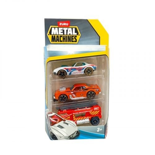 Машинки METAL MACHINES – CAR (3 шт), Мікс видів