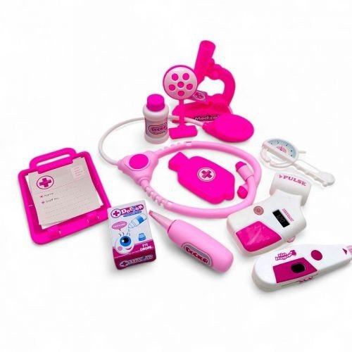 Ігровий набір "Маленький лікар" 12 деталей (рожевий)