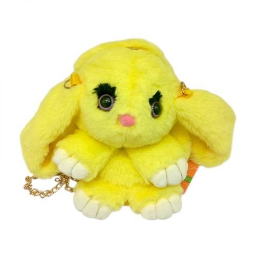 Мʼяка іграшка-рюкзак "Кролик" (ЖОВТИЙ) 25 см.