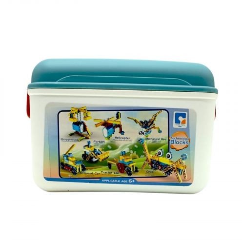 Конструктор на радіокеруванні 182 деталі, автоматичний рух, колесо вільного ходу, рух вперед-назад, акумулятор 3.7 V, пульт керування, в боксі