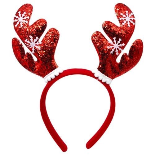 Обруч "Ріжки зі сніжинками" 25 см, мікс видів