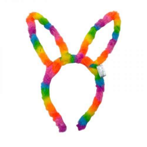 Дитячий сяючий обруч хутряні вушка