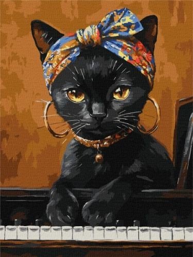 Картина за номерами - Незвична киця 30х40 см.