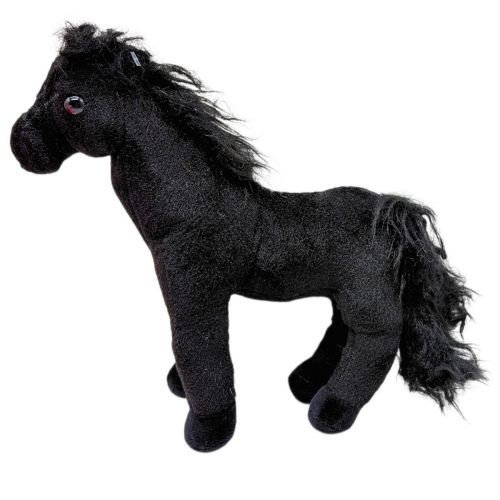 М'яка іграшка "Коник" 25 см (ЧОРНИЙ)