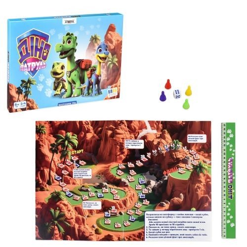 Настільна гра "Діно Патруль" українською мовою