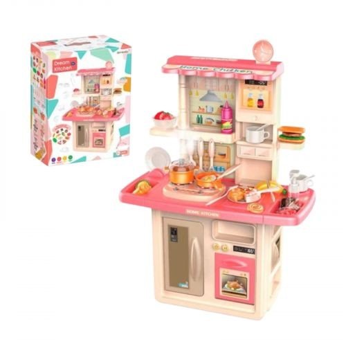 Кухня з посудом (РОЖЕВА)