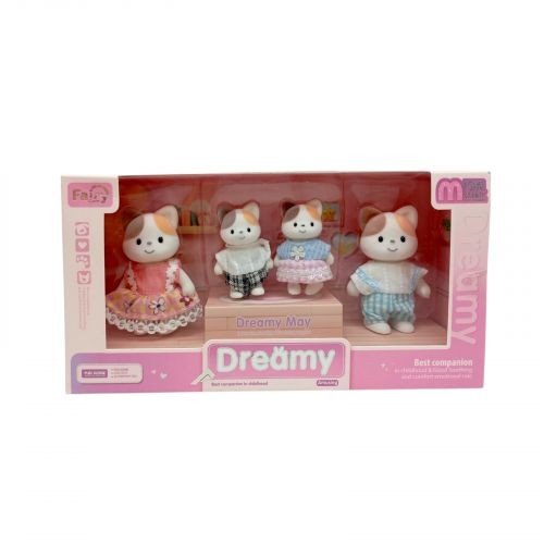 Флоксові тварини “Котики”, 4 штуки, рухомі кінцівки, в коробці, мікс видів