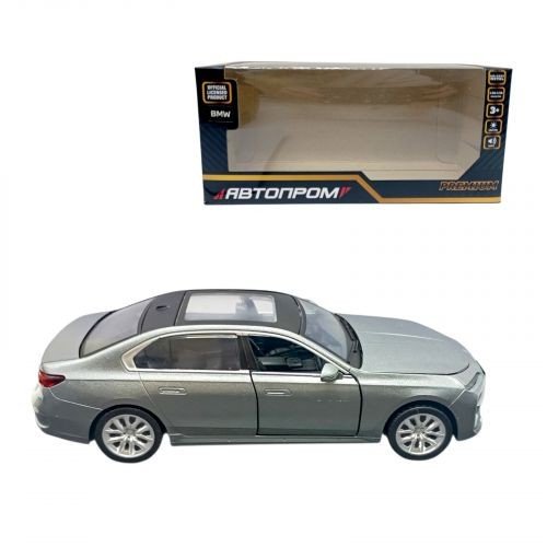 Машина мет. АВТОПРОМ BMW I7, батар,світло,звук,відкр.двері,кор. 18*9*8см