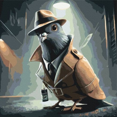 Картина по номерам "Spijuniro Golubiro" 40x40 см.