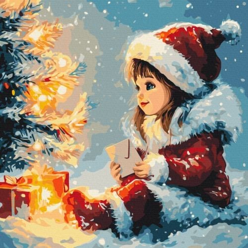 Картина по номерам "Чарівний лист" 40x40 см.