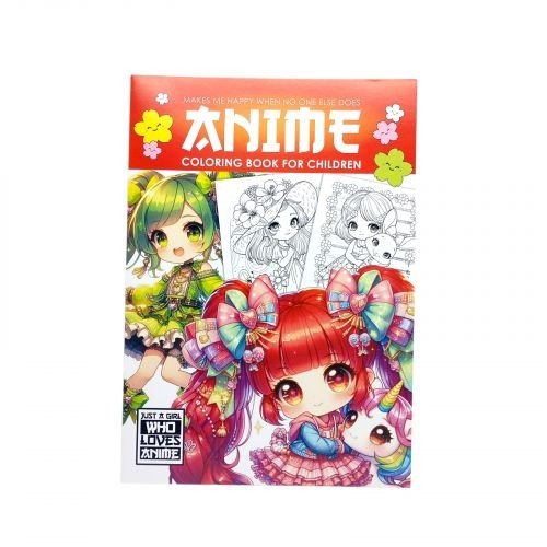 Розмальовка аніме 210х297мм., 8 аркушів, Скоба.