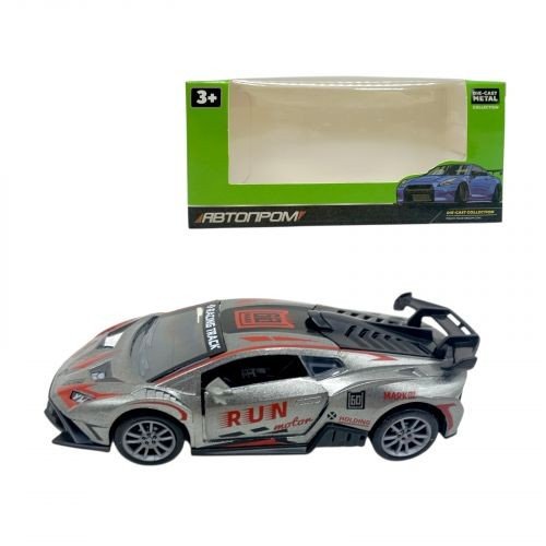 МАШИНА АВТОПРОМ LAMBORGHINI "RUN" СІРА