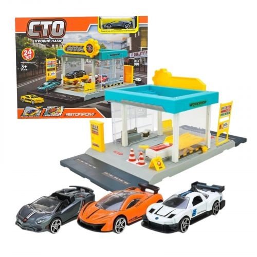 Ігровий набір СТО, короб. 30*23,5*6см