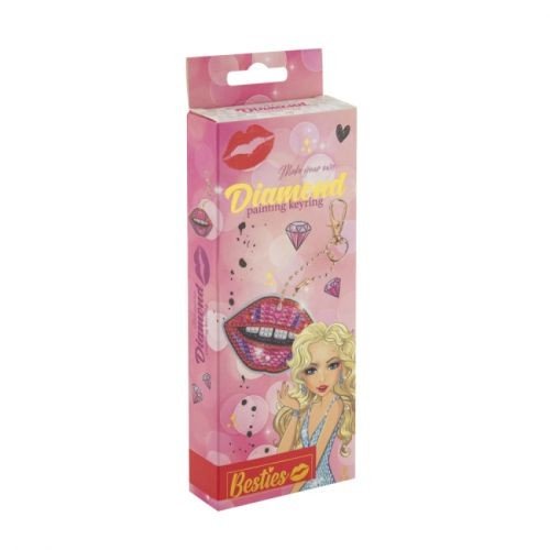 Брелок з діамантовим розписом "Поцілунок"