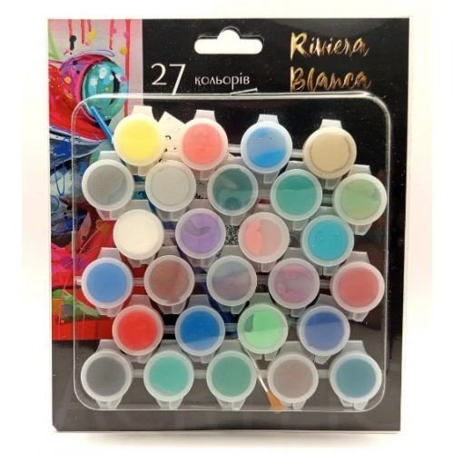 Фарба акрилова художня для живопису та декорування, 27 кольорів
