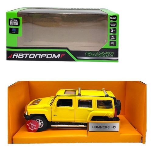 Машинка металева "Hummer H3" із серії "Автопром" (ЖОВТА)