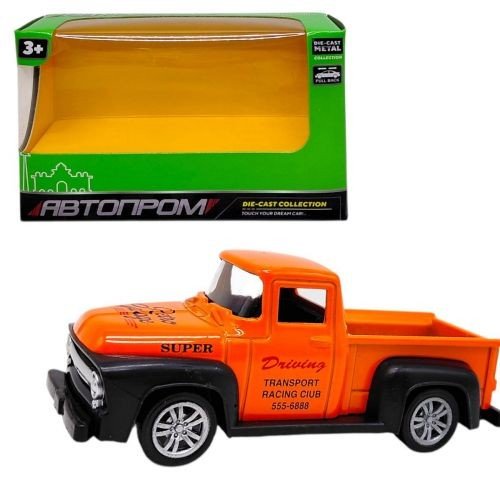МАШИНА АВТОПРОМ (металева) PICKUP (Помаранчевий)