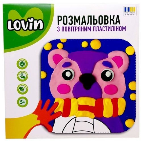 Розмальовка з повітряним пластиліном (ВЕДМЕДИК)