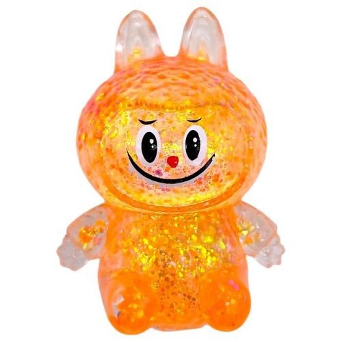 Антистрес жуйка-тягучка "Монстрик Лабубу" 10 см (ПОМАРАНЧЕВИЙ)