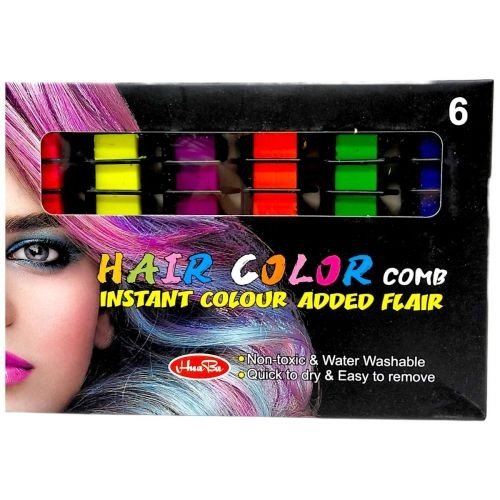 Фарба для волосся неонова 6 шт