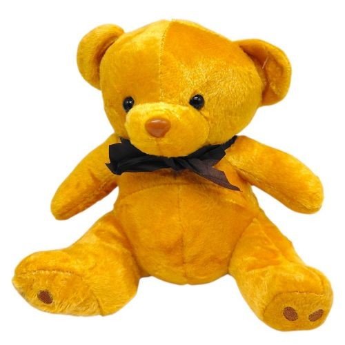 Мʼяка іграшка "Ведмедик з бантом" 17 см (РУДИЙ)