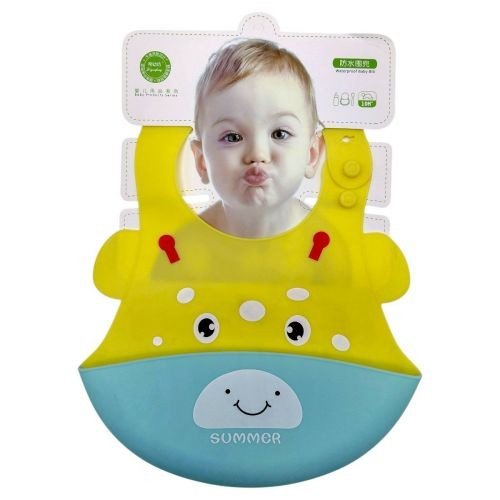 Слинявчик силіконовий (ЖОВТИЙ ЖИРАФ)