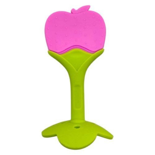Силіконовий прорізувач Фрукти (РОЖЕВИЙ)