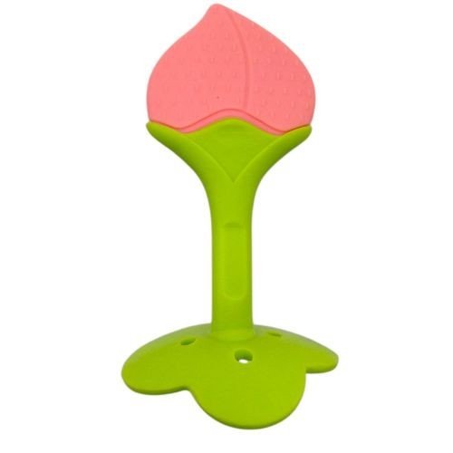 Силіконовий прорізувач Фрукти (ПЕРСИКОВИЙ)