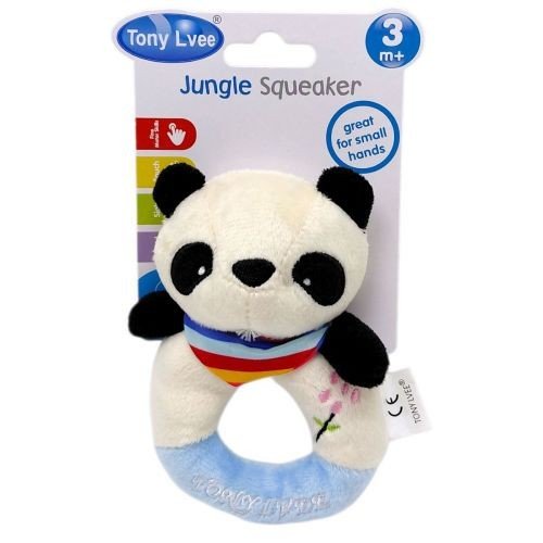 М`яка іграшка-брязкальце "TONY LVEE" (ПАНДА)