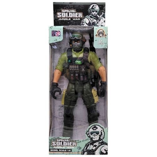 Ігрова фігурка "Солдат. JUNGLE WAR", 28 см, ЗЕЛЕНИЙ (ВИД 1)