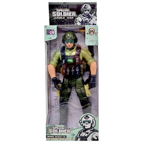 Ігрова фігурка "Солдат. JUNGLE WAR", 28 см, ЗЕЛЕНИЙ (ВИД 2)