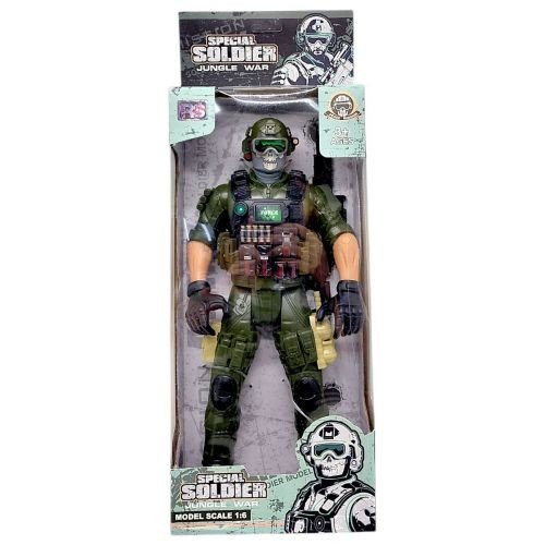 Ігрова фігурка "Солдат. JUNGLE WAR", 28 см, ЗЕЛЕНИЙ (ВИД 3)