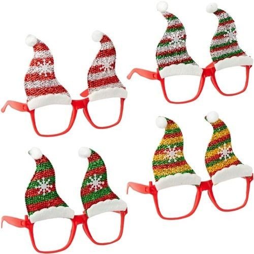 Окуляри новорічні "Шапка Ельфа" мікс