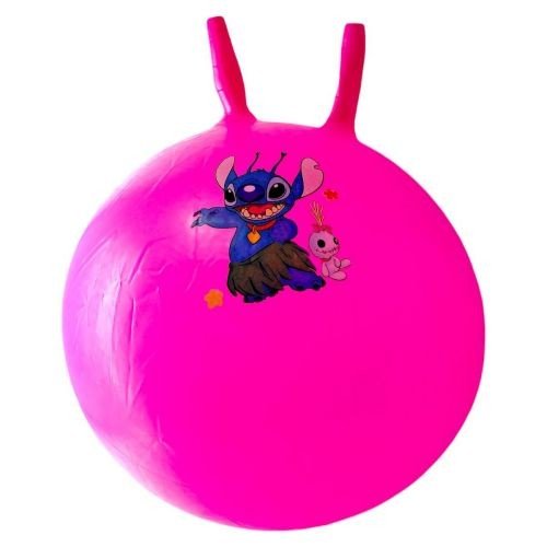 Мʼяч для фітнесу герой, діаметр 43 см (рожевий)