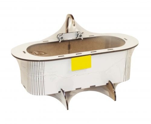 Дерев'яна ванночка для ляльок