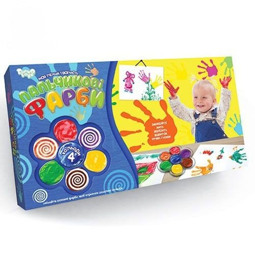 Пальчикові фарби "Моє перше творчість" (4 кольори)