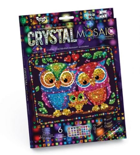 Набір для креативної творчості "CRYSTAL MOSAIC", "Совушки"