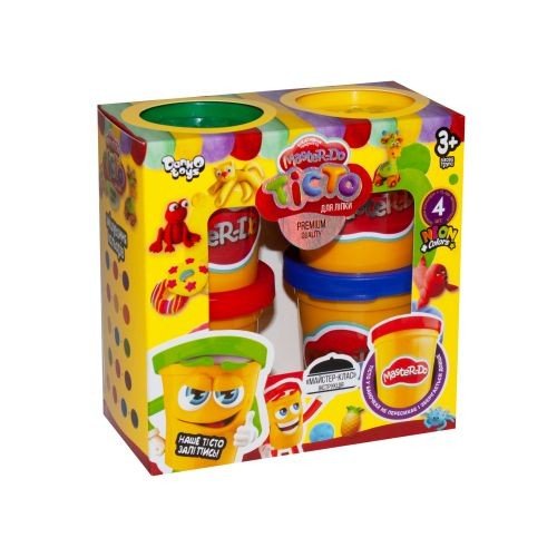 Тісто для ліплення "Master-Do", 4 баночки по 50 г (укр)