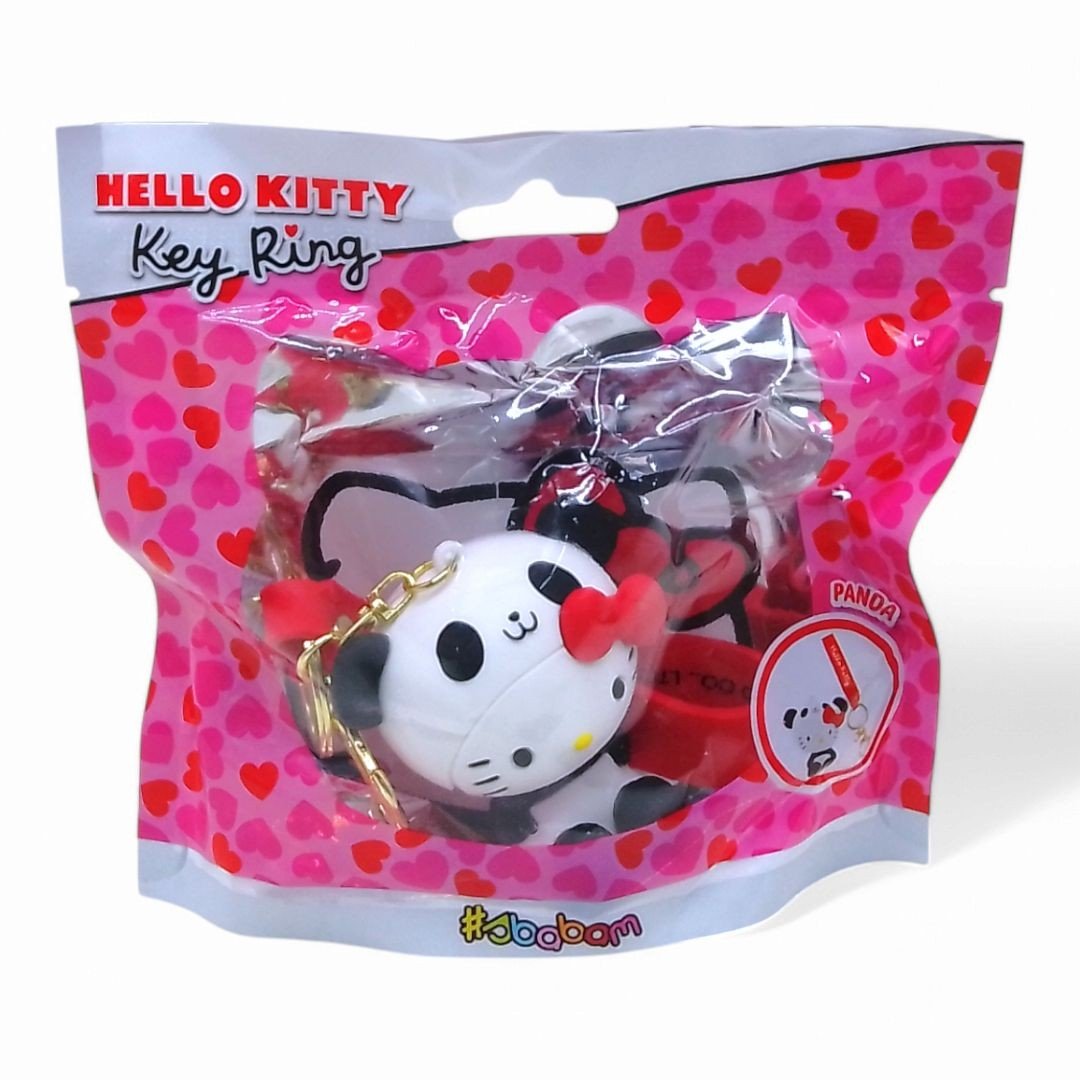 Фото1.Колекційна фігурка-брелок серії аніме Hello Kitty (панда)