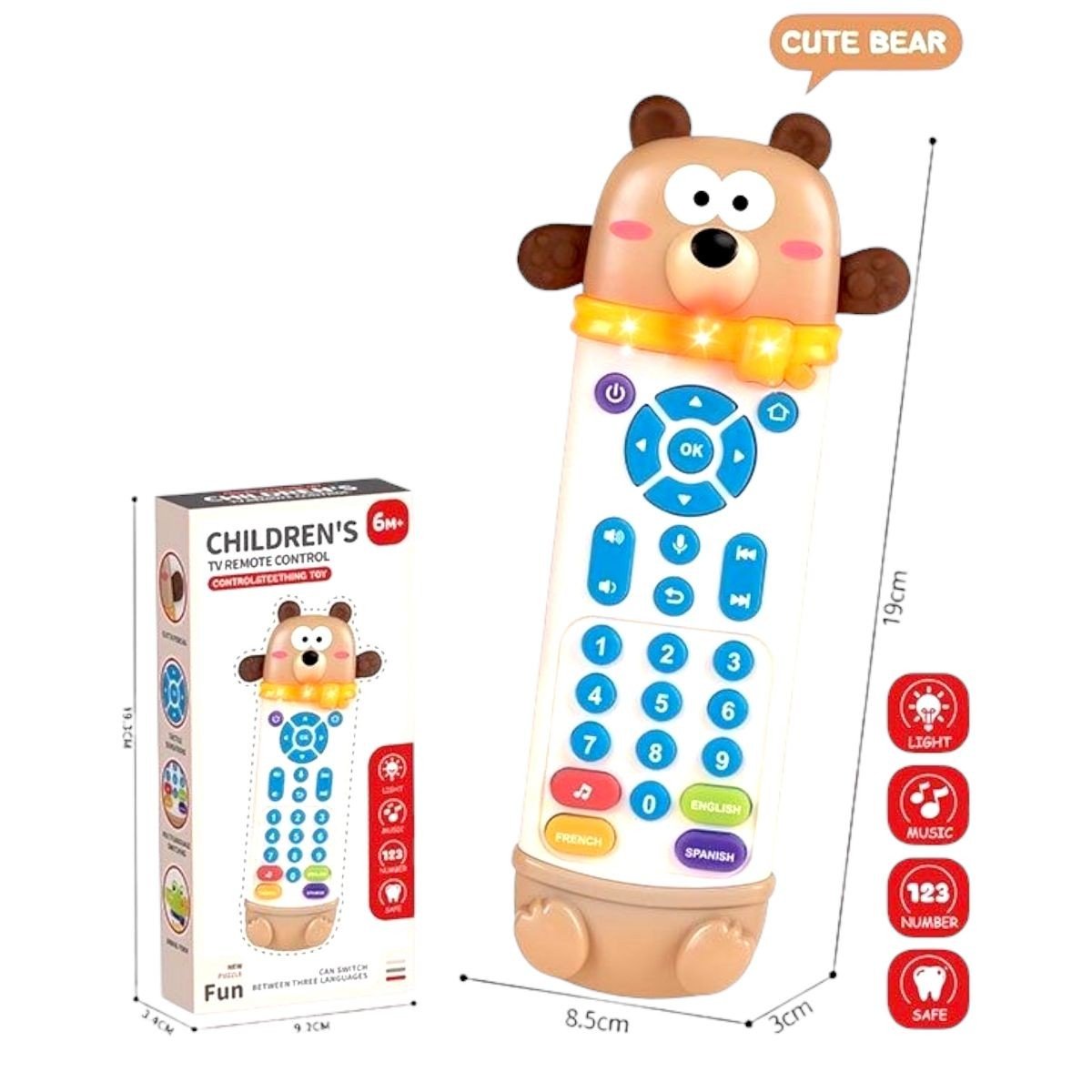 Фото1.Дитячий інтерактивний пульт (звуки, озвучення цифр англійською, іспанською та французькою мовою, під